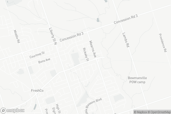 Map of 56 Rickaby Street, Clarington