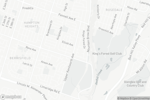 Map of 473 Upper Kenilworth Avenue, Hamilton