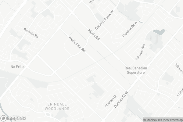 Map of 3350 Wolfedale Road, Mississauga
