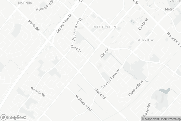 Map of 1706-3985 Grand Park Drive, Mississauga
