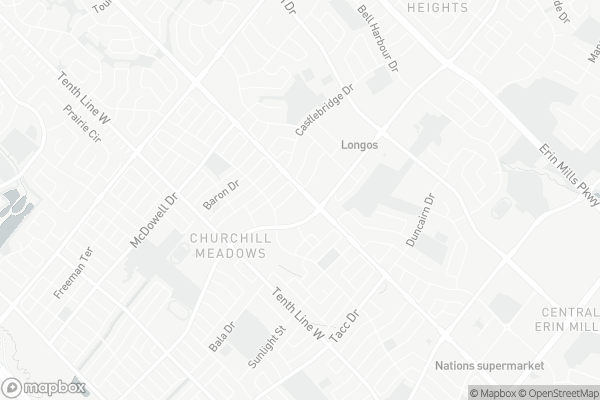 Map of 5650 Winston Churchill Boulevard, Mississauga