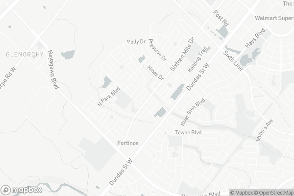Map of 343 Sixteen Mile Drive, Oakville
