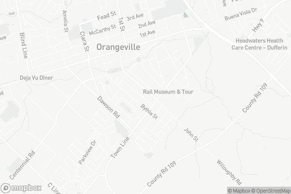 Map of 41 William Street, Orangeville