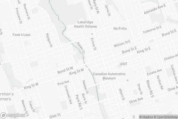 Map of 99 Richmond Street West, Oshawa