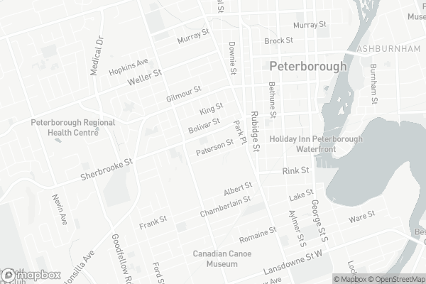 Map of 201 Rutherford Avenue, Peterborough