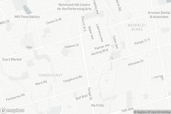 Map of 18 Harding Boulevard East, Richmond Hill