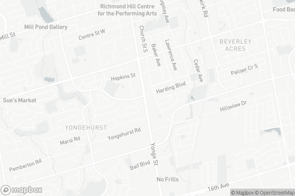 Map of 18 Harding Boulevard, Richmond Hill