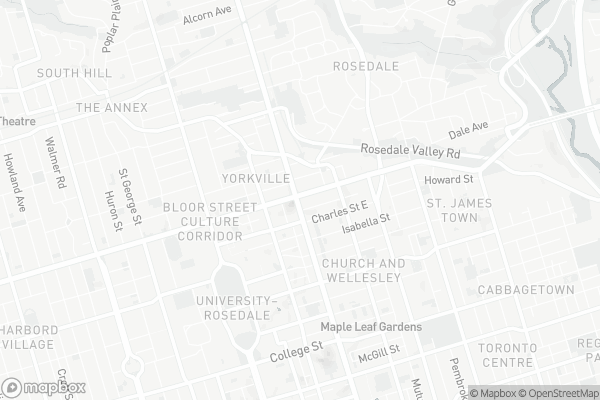 Map of 1 Bloor Street East, Toronto