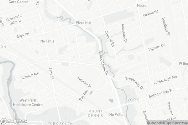 Map of 10 Martha Eaton Way, Toronto