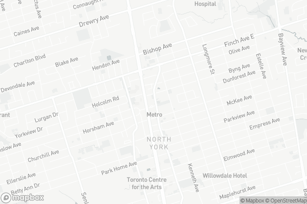 Map of 10 Northtown Way, Toronto