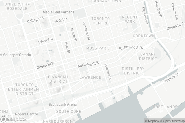 Map of 105 George Street, Toronto
