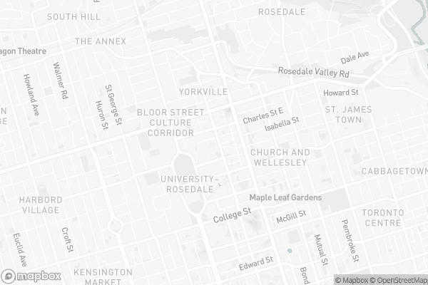 Map of 1080 Bay Street, Toronto