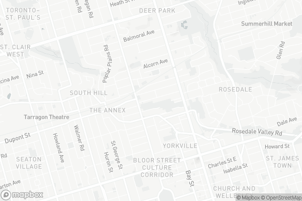 Map of 113 Roxborough Street West, Toronto
