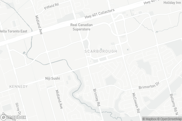 Map of 123 Omni Drive, Toronto