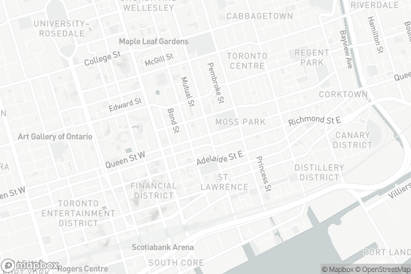 Map of 127 Queen Street East, Toronto