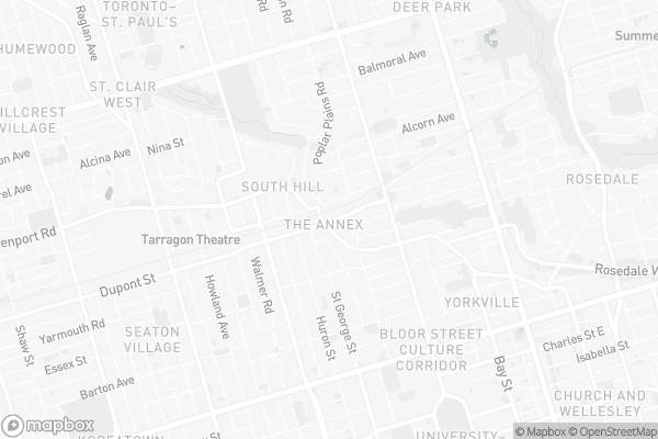Map of 136 Dupont Street, Toronto