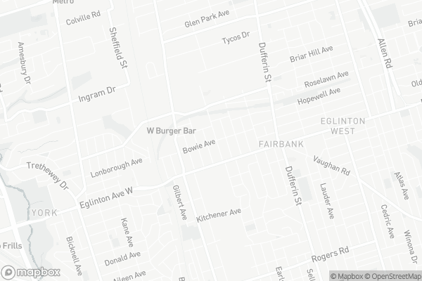 Map of 146 Bowie Avenue, Toronto