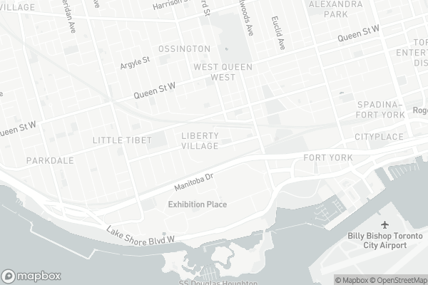 Map of 150 East Liberty Street, Toronto