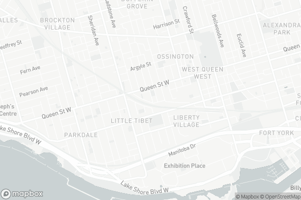 Map of 150 Sudbury Street, Toronto