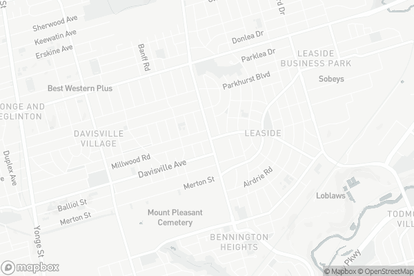 Map of 1528 Bayview Avenue, Toronto
