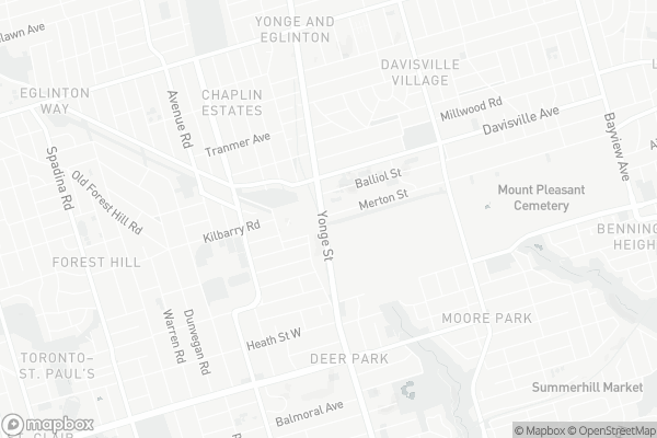 Map of 1815 Yonge Street, Toronto