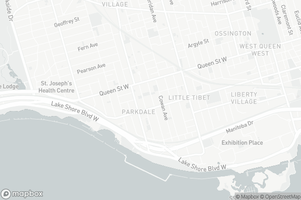Map of 196&198 Dunn Avenue, Toronto