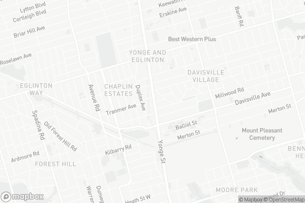 Map of 20 Glebe Road West, Toronto