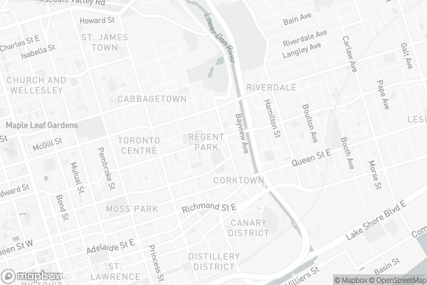 Map of 501-20 Tubman Avenue, Toronto