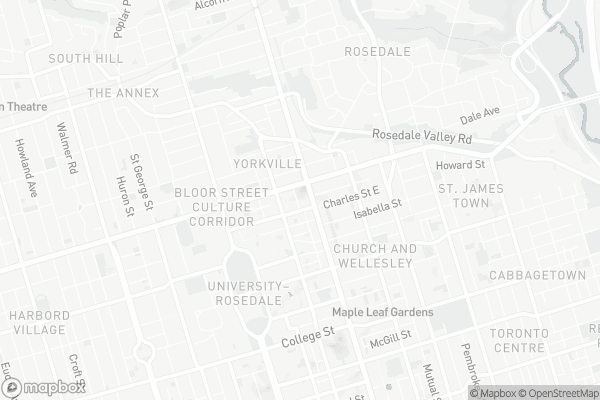 Map of 21 Balmuto Street, Toronto