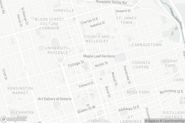 Map of #1809-21 Carlton Street, Toronto