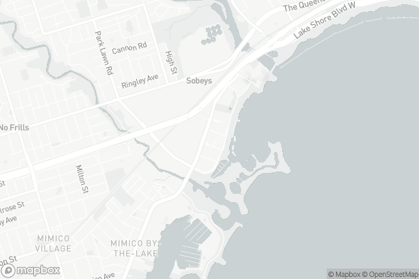 Map of 2157 Lake Shore Boulevard West, Toronto