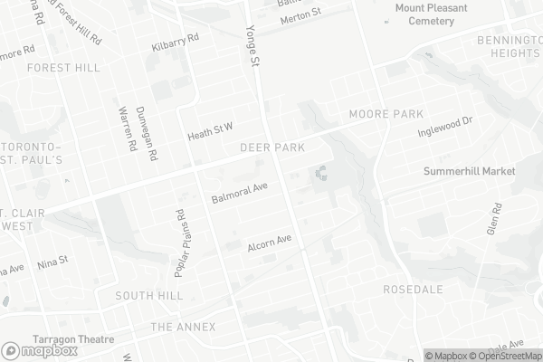 Map of 22 Balmoral Avenue, Toronto