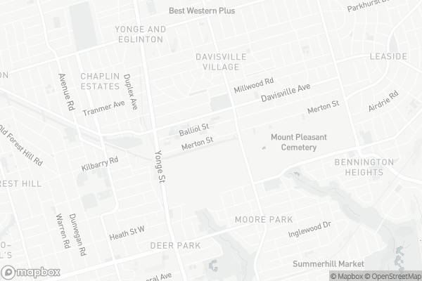 Map of 225 Merton Street, Toronto