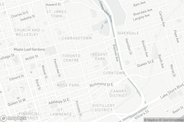 Map of 225 Sackville Street, Toronto