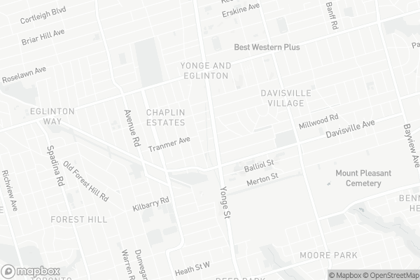 Map of 23 Glebe Road West, Toronto