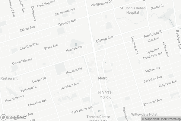 Map of 1002-23 Lorraine Drive, Toronto