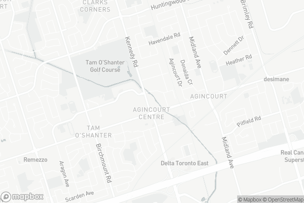 Map of 2351 Kennedy Road, Toronto