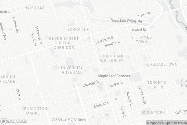 Map of 24 Wellesley Street West, Toronto