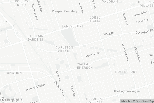 Map of 25 Foundry Avenue, Toronto