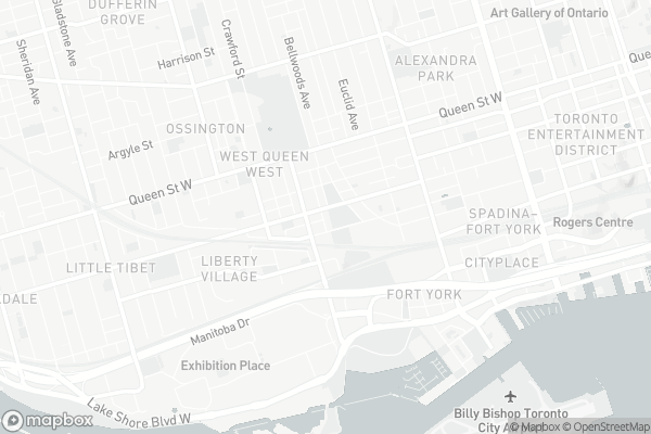 Map of 25 Stafford Street, Toronto