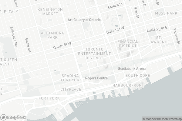 Map of 250 Wellington Street West, Toronto