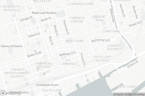 Map of 1511-255 Richmond Street East, Toronto
