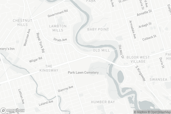 Map of 2855 Bloor Street West, Toronto