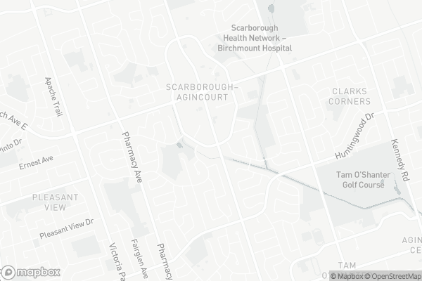 Map of 300 Bridletowne Circle, Toronto