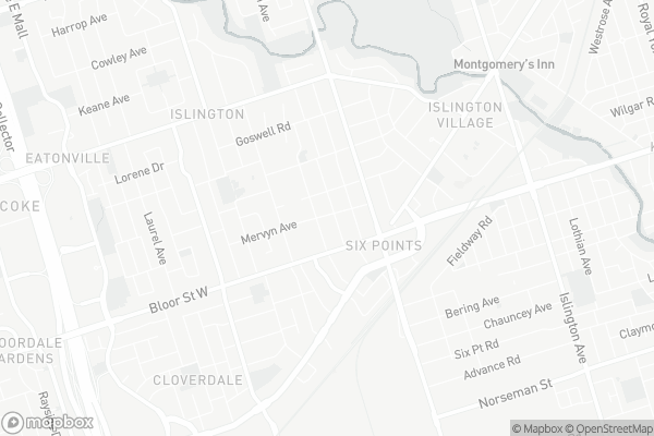 Map of 31 Mervyn Avenue, Toronto