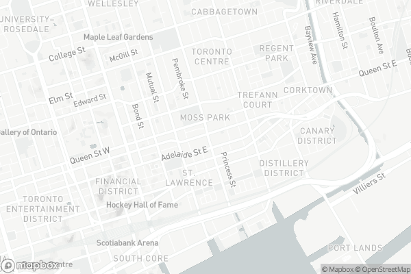 Map of 311 Richmond Street East, Toronto