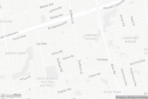 Map of 04-3240 Dufferin Street, Toronto