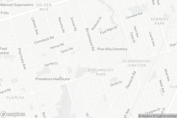 Map of 33 Willowmount Drive, Toronto