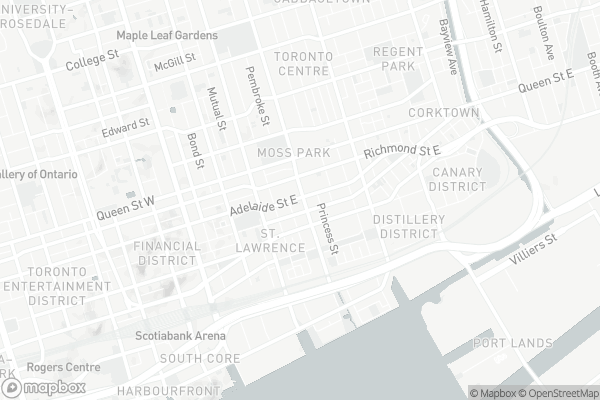 Map of 511-333 Adelaide Street East, Toronto