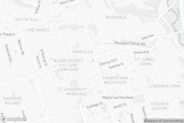 Map of 35 Balmuto Street, Toronto